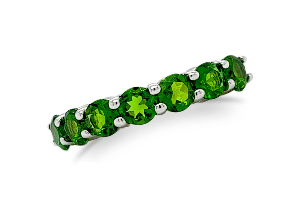 Ring 18kt Gold & Chrome Diopside Band