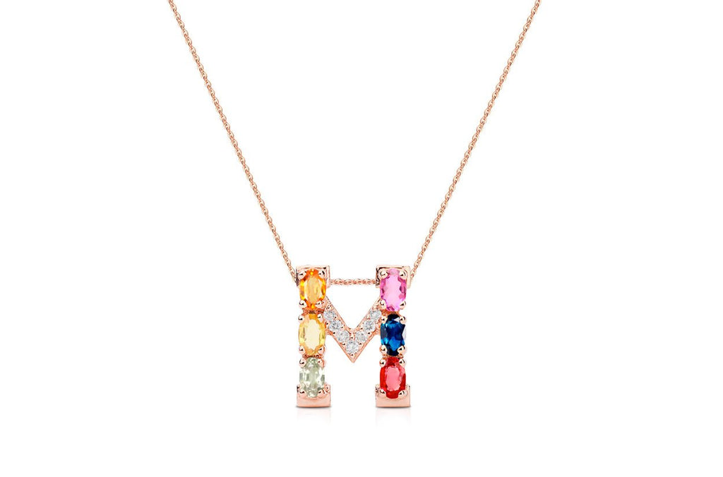 A tribute to nostalgia | Tiny rose gold initial necklace | Albert Hern