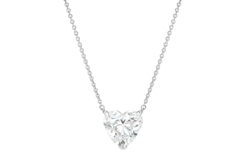 Most Stuning Hearth shaped diamond Necklace | Albert Hern