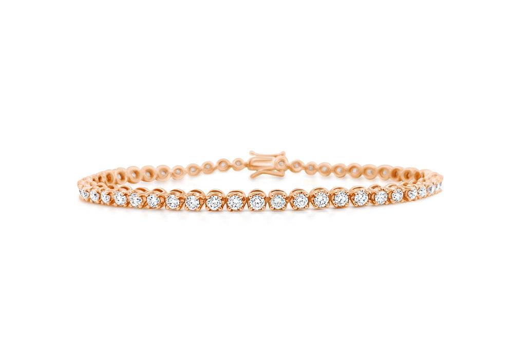 Bracelet Tennis 18kt Rose Gold & 52 Diamonds 3.01 carats