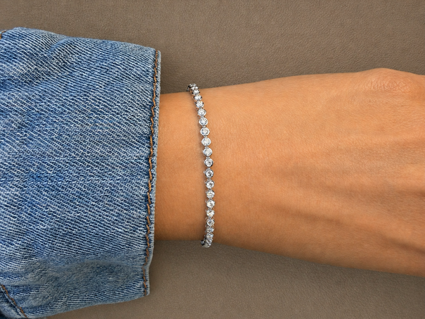 Bracelet Tennis 14kt White Gold & 58 Diamonds 2.00 cts.