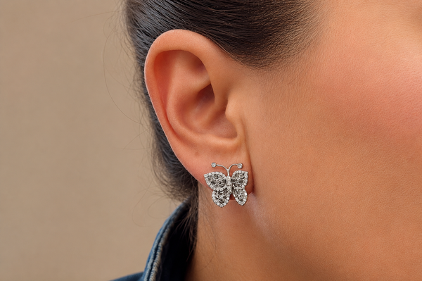 Earrings Butterfly 18kt Gold & Diamonds