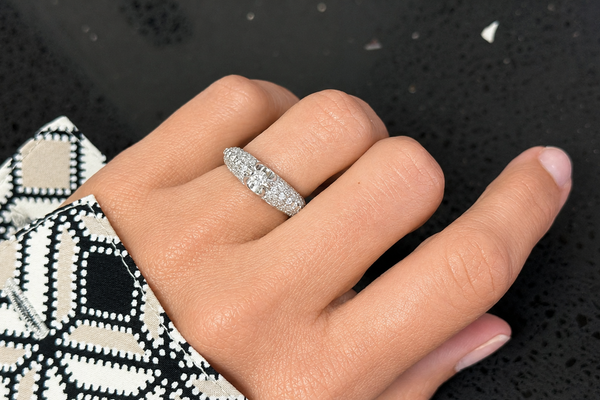 Ring 18Kt Gold Round Diamond 0.80cts