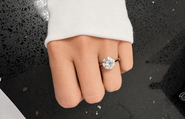 Ring Platinum GIA Round Diamond 3.02cts I VVS2