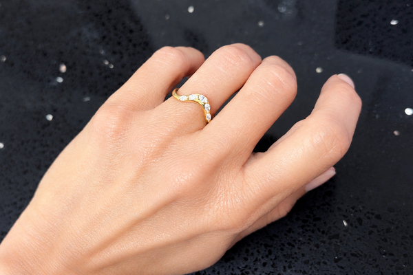 Ring 14kt Yellow Gold & Marquise Diamond