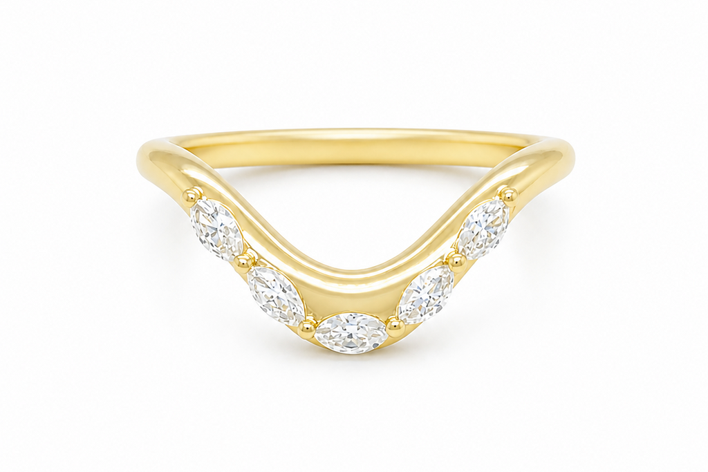 Ring 14kt Yellow Gold & Marquise Diamond