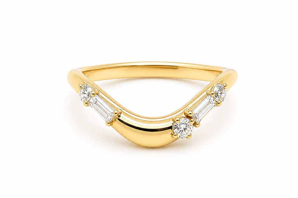 Ring 14kt Yellow Gold & Mixed Cut Diamond