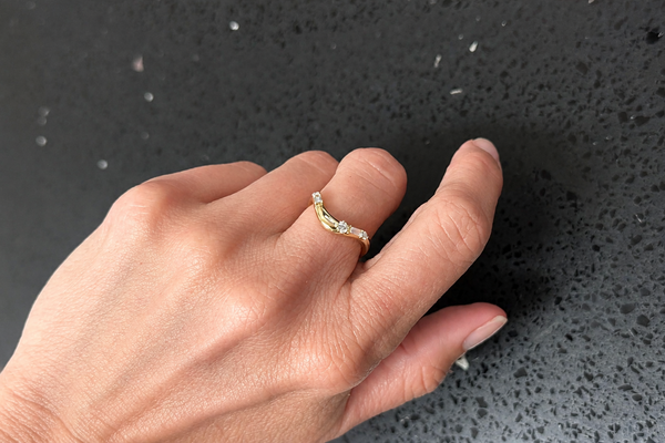 Ring 14kt Yellow Gold & Mixed Cut Diamond