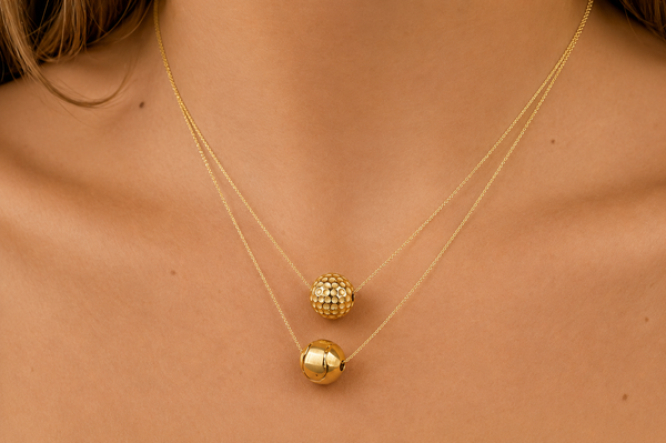 Necklace Golf Ball 14kt Gold