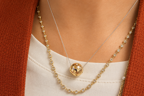 Pickleball 14kt Gold Necklace