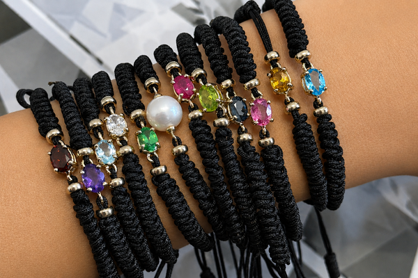 November Citrine & Gold Birthstone Bracelet