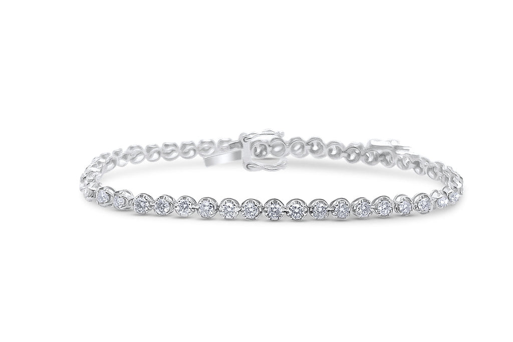 Bracelet Tennis 14kt White Gold & 58 Diamonds 2.00 cts.