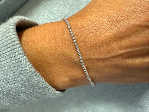 Bracelet Perpetual Tennis 18kt White Gold & 88 Diamonds