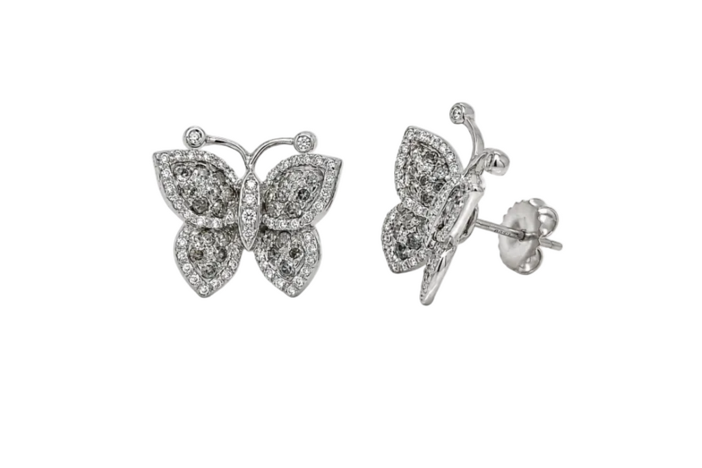 Earrings Butterfly 18kt Gold & Diamonds