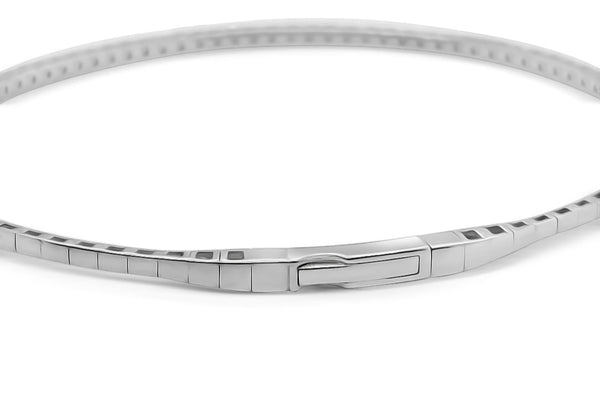 Bracelet 14kt White Gold & Diamonds Bangle Tennis
