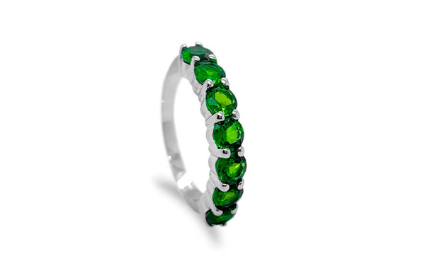 Ring 18kt Gold & Chrome Diopside Band