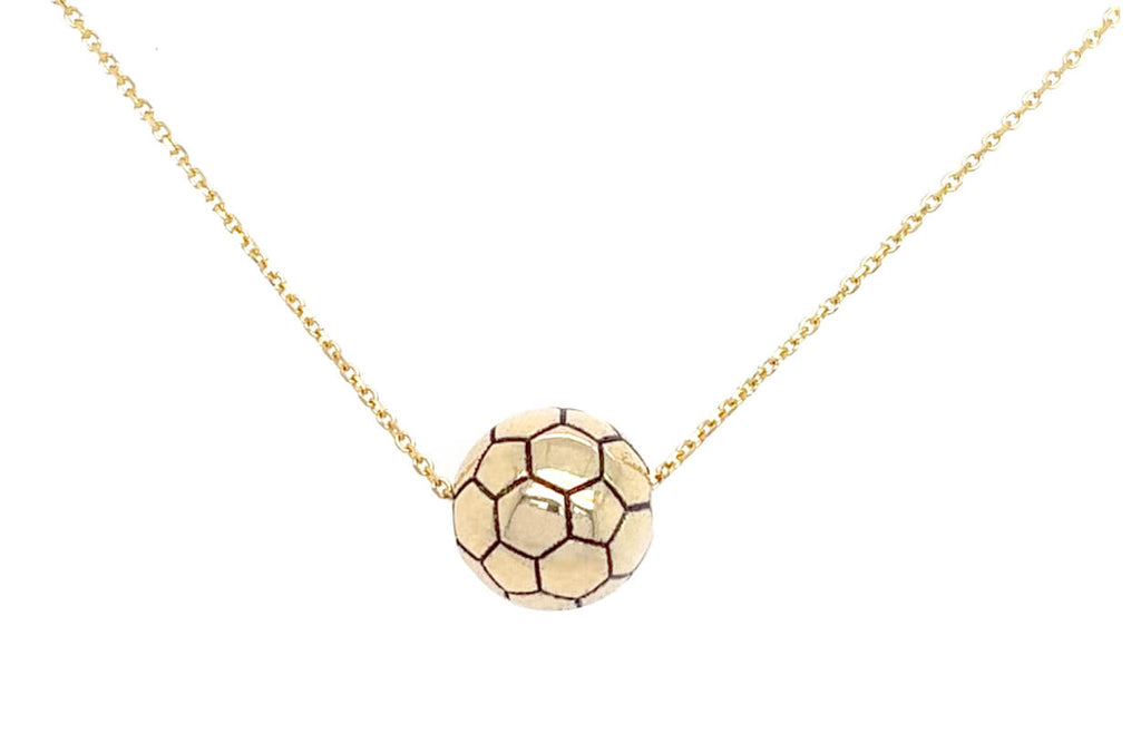 Necklace 14kt Gold Soccer Ball