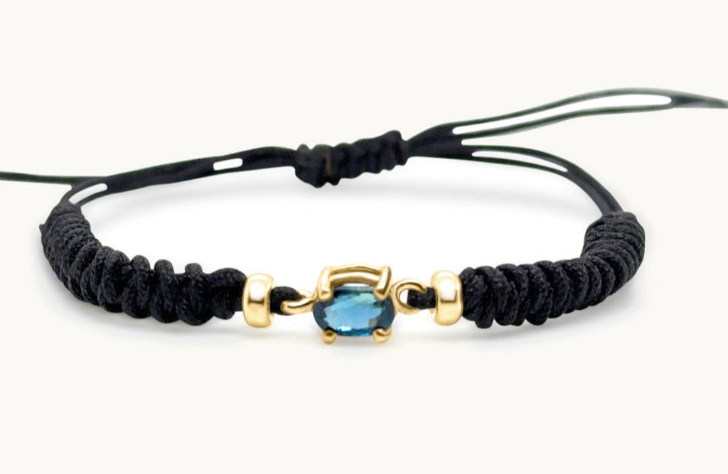 September Blue Sapphire & Gold Birthstone Bracelet