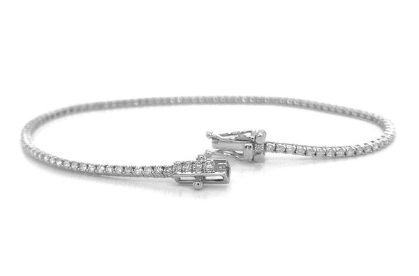 Bracelet Tennis 14kt White Gold & 90 Diamonds - Albert Hern Fine Jewelry