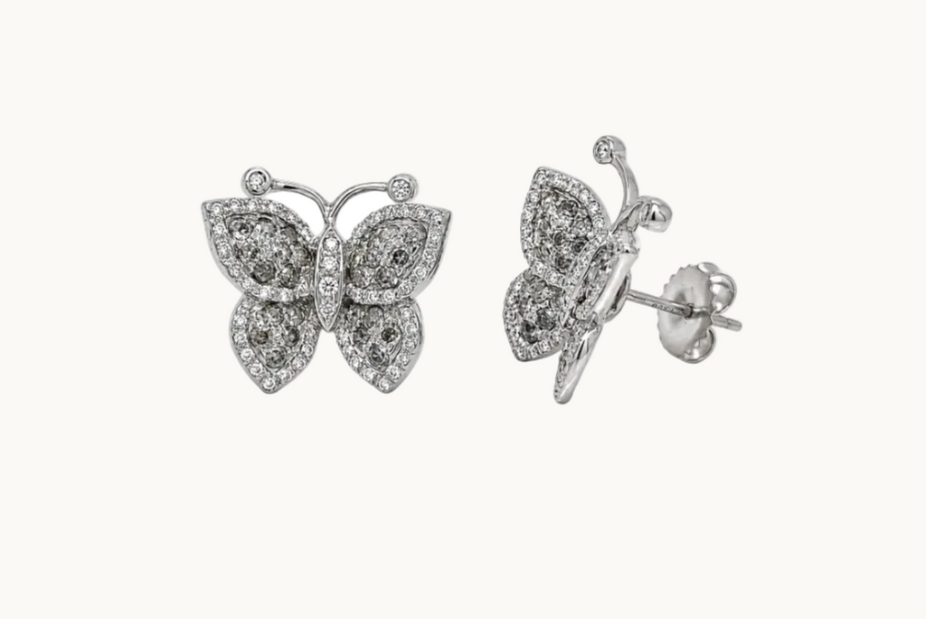 Earrings Butterfly 18kt Gold & Diamonds