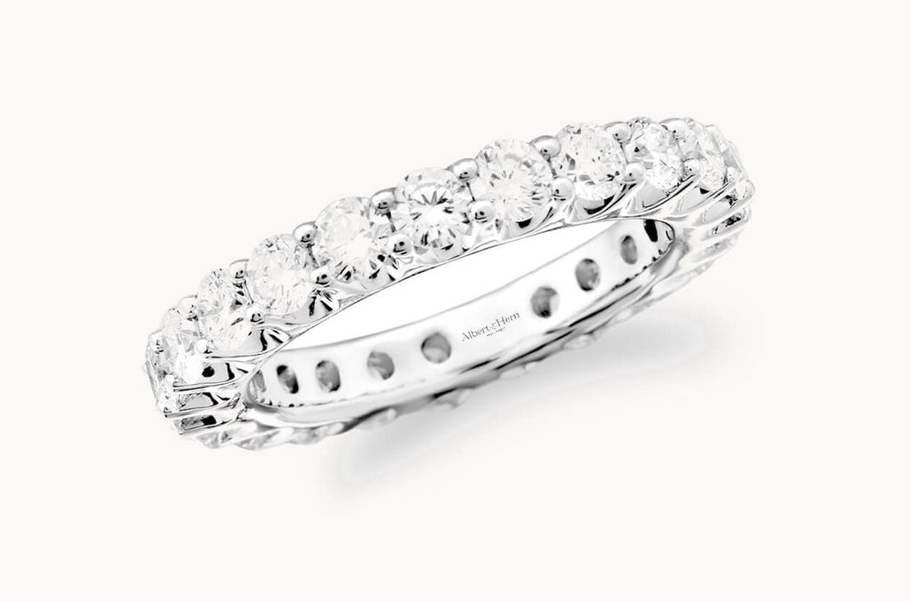 Eternity Ring Platinum 24 Round Diamonds 1.66cts