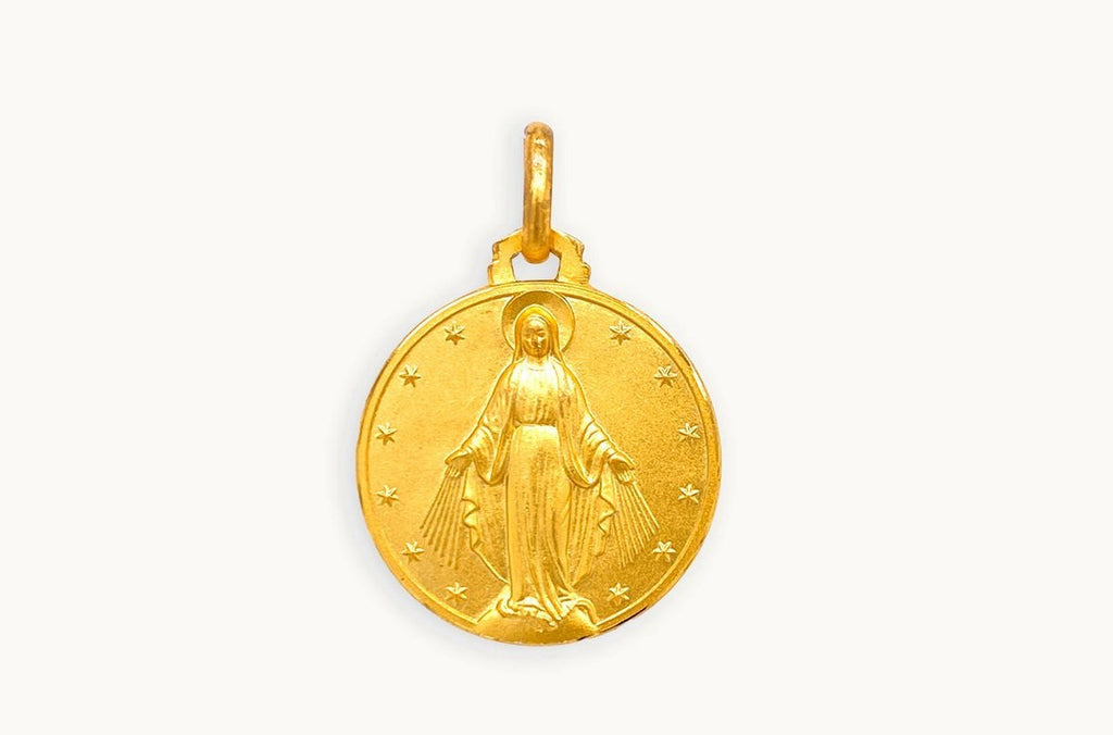 Medal Miraculous 18kt Solid Gold Pendant