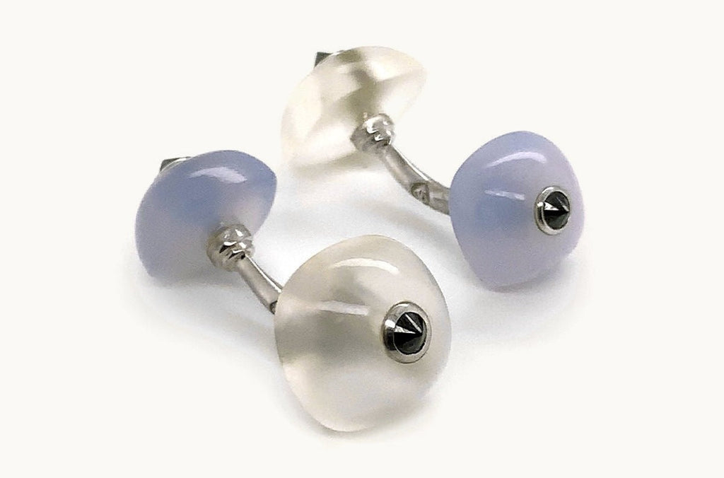 Men's 18kt Gold Moonstones Cufflinks