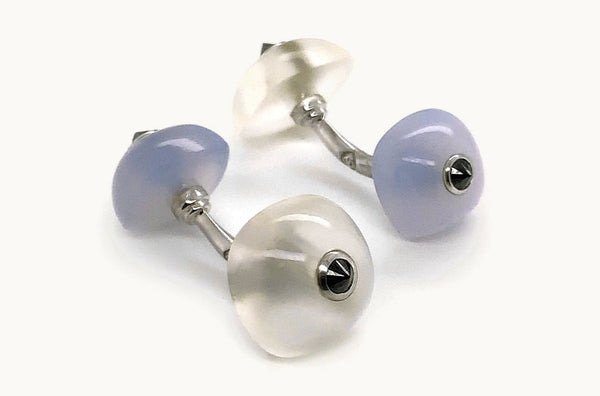 Men's 18kt Gold Moonstones Cufflinks