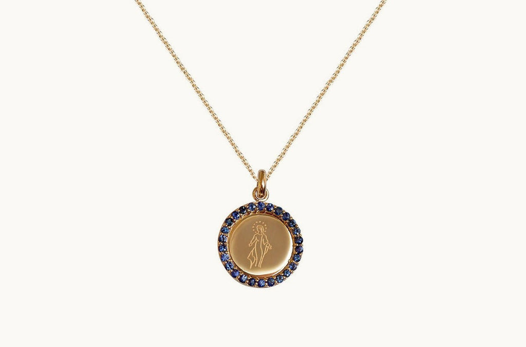 Medal Miraculous | Milagrosa Gold & Blue Sapphires