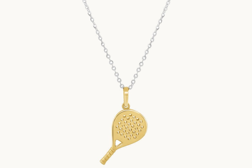 Paddle Racquet 14kt Gold Necklace