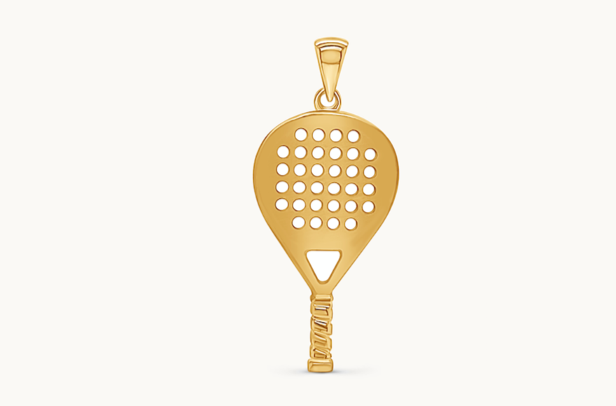 Pendant Paddel Racket 18kt Gold