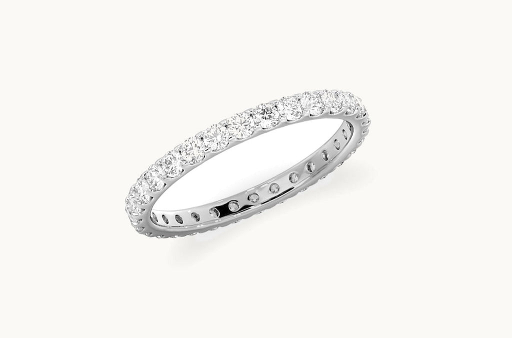 Ring 14kt Gold Petite Eternity Ring with Diamonds