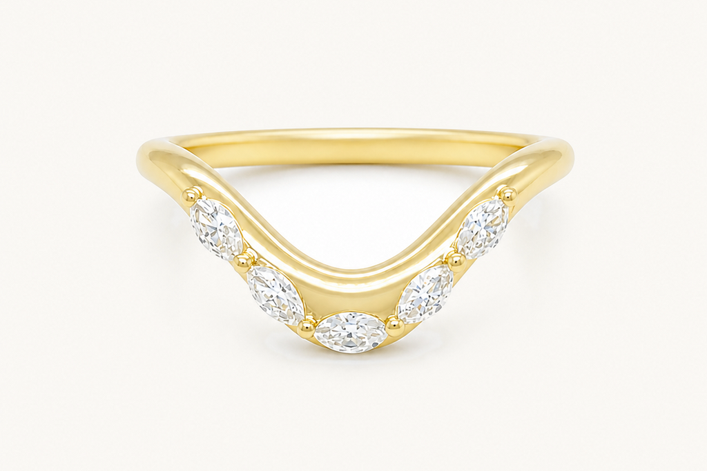 Ring 14kt Yellow Gold & Marquise Diamond