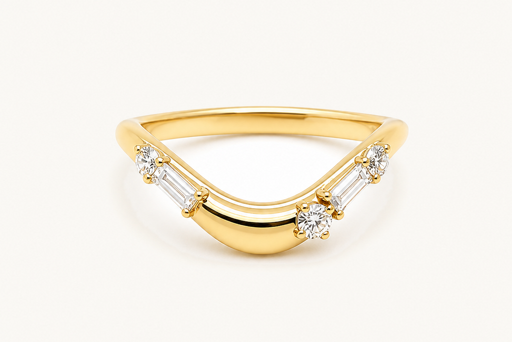 Ring 14kt Yellow Gold & Mixed Cut Diamond