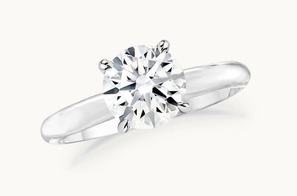 Ring Platinum GIA Round Diamond 1.23cts Solitaire