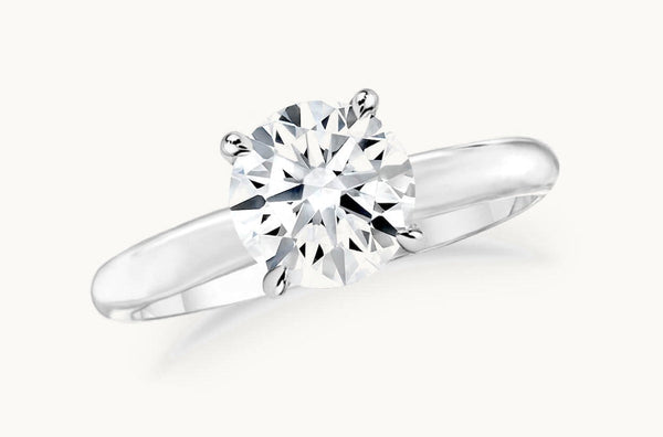 Ring Platinum GIA Round Diamond 1.23cts Solitaire