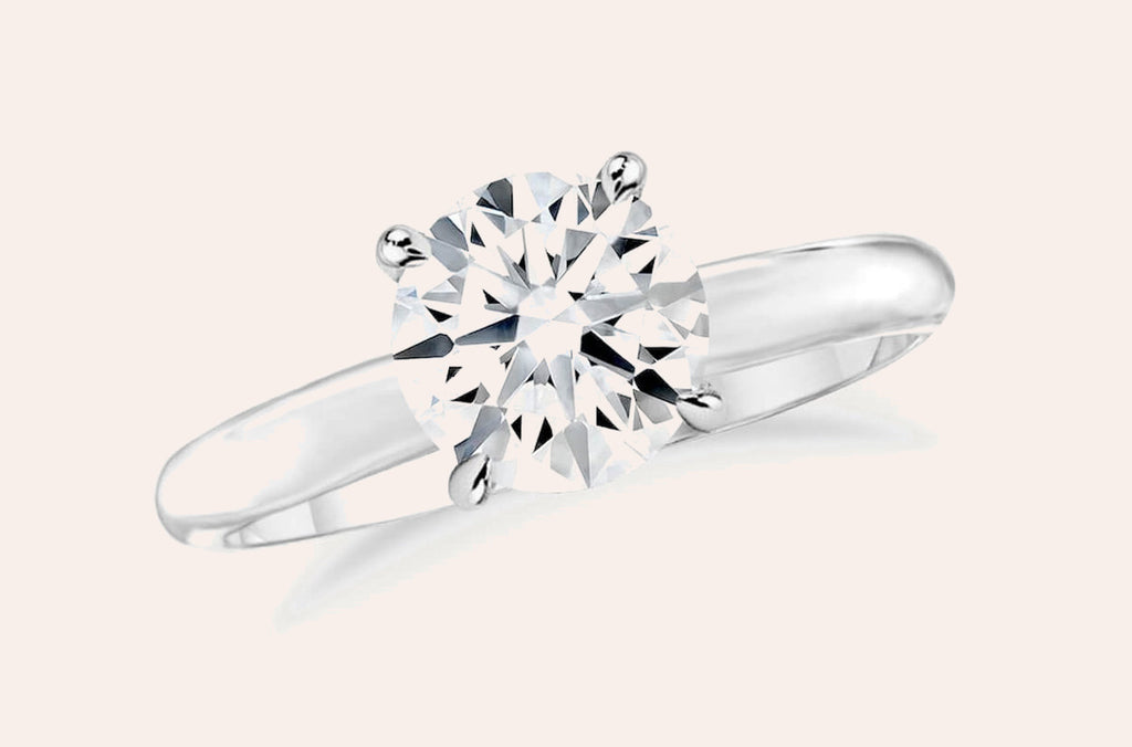 Ring Platinum GIA Round Diamond 1.23cts Solitaire