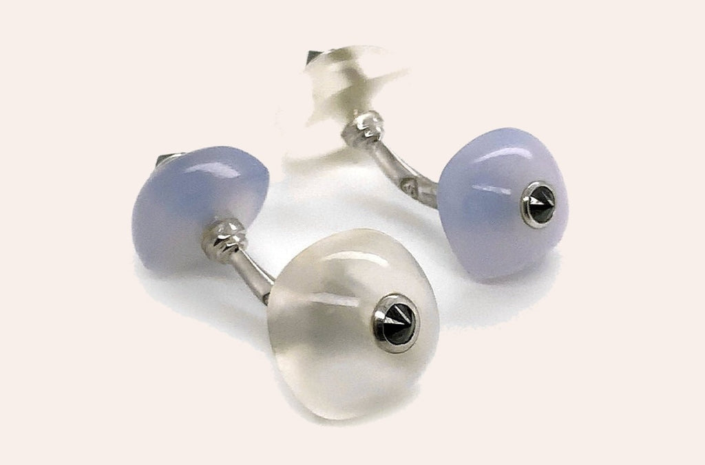 Men's 18kt Gold Moonstones Cufflinks