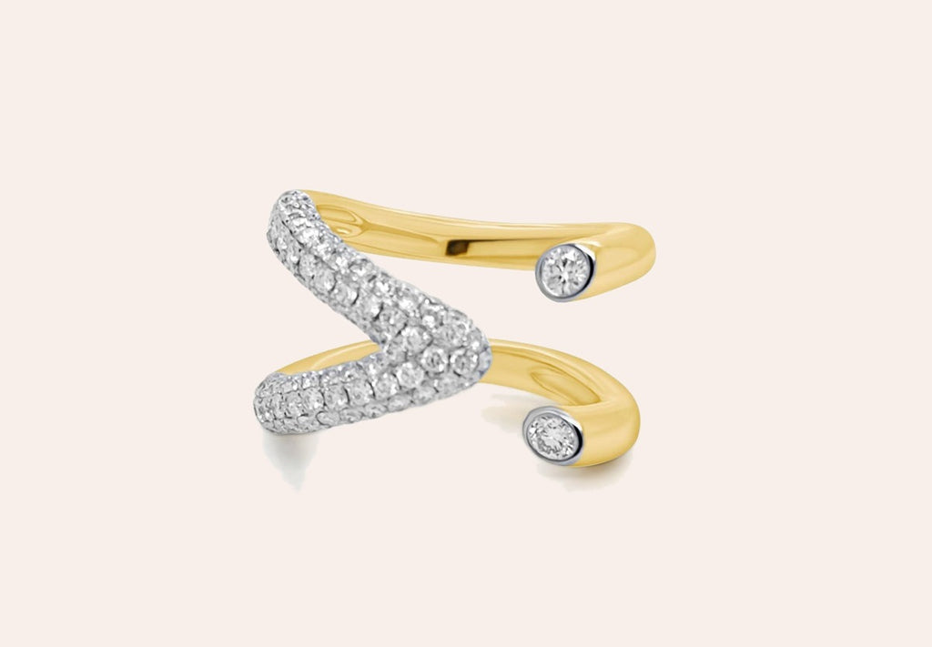 Ring Exotic Yellow Gold & Diamonds