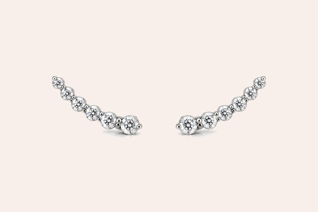 Earrings Crawler 18kt White Gold & Diamonds