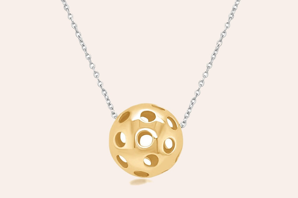 Pickleball 14kt Gold Necklace