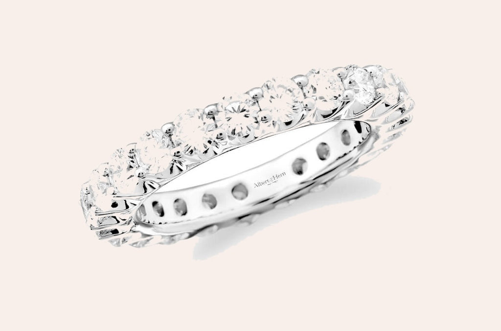 Eternity Ring Platinum 24 Round Diamonds 1.66cts