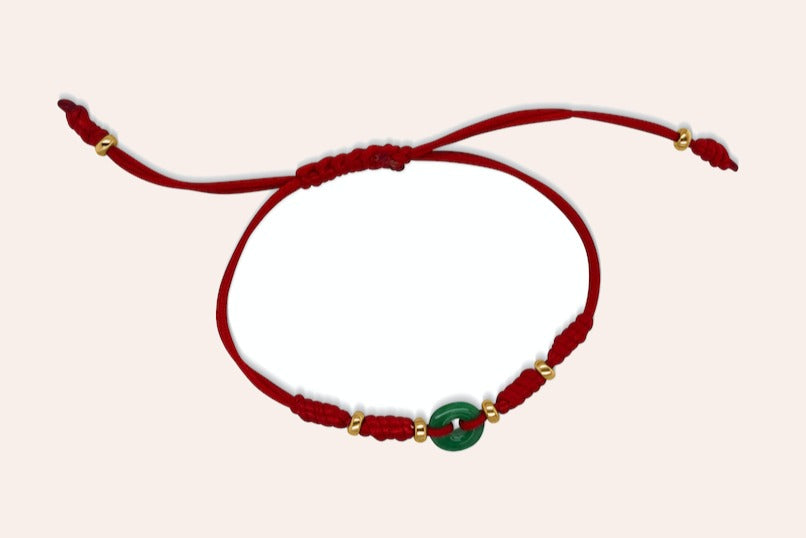 Bracelet adjustable with Jade GIA