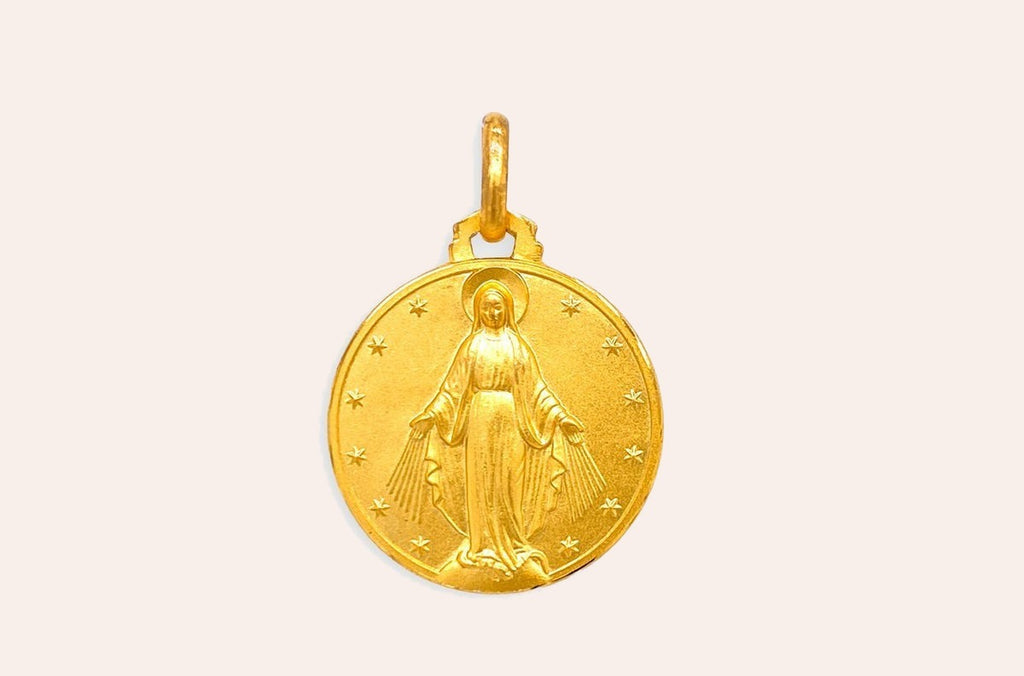 Medal Miraculous 18kt Solid Gold Pendant