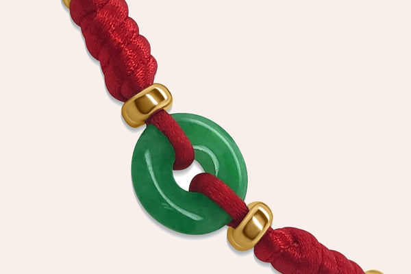 Bracelet adjustable with Jade GIA