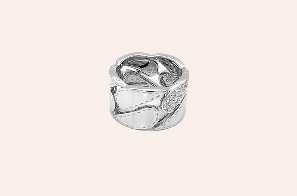 Ring 18kt White Gold & Diamonds Tears