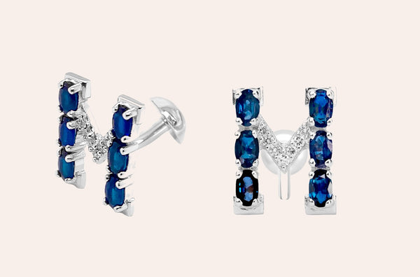 Cufflinks Letter M Initial 18kt Gold