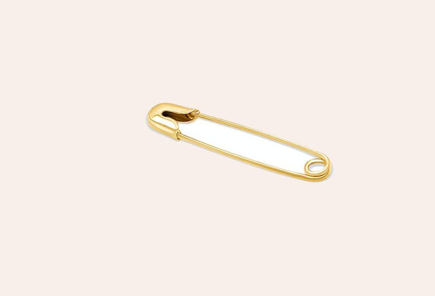 Kids 14kt Gold Solid Safety Pin