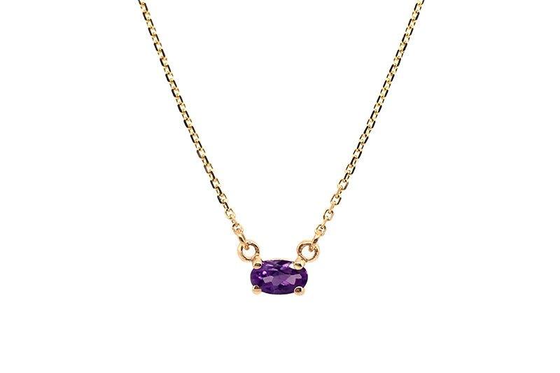 Birthstone & Gold Necklaces Prisma Collection - Albert Hern Fine Jewelry