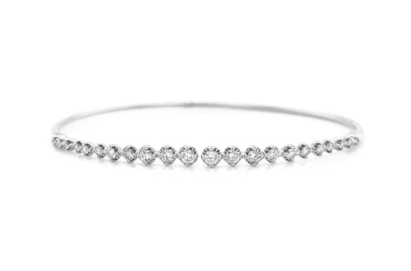 Bracelet 14kt Gold Adjustable with Round Diamonds - Albert Hern Fine Jewelry